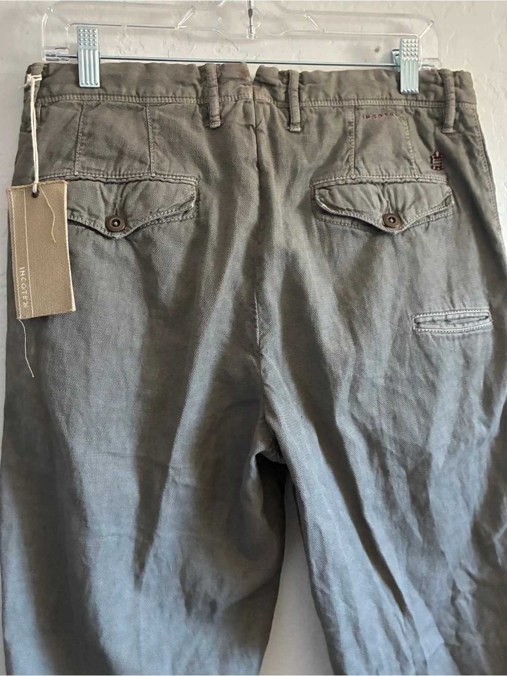 Incotex Slowear Men’s Carrot Fit “Slacks” Chino Pants